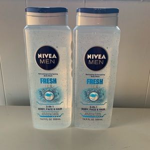 2 Nivea Men 3n1 Body Face Hair Wash
